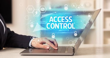 Dizüstü bilgisayarda ACCESS Kontrol Yazıtı, İnternet güvenliği ve veri koruma kavramı, engelleme zinciri ve siber güvenlik