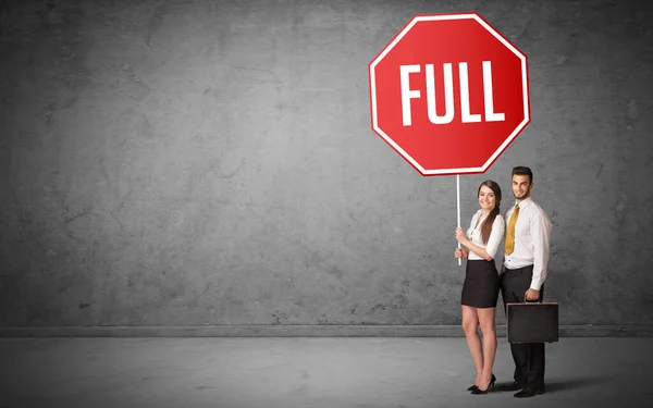 Young Business Person Holding Road Sign Full Inscription New Rules — Stock Photo, Image