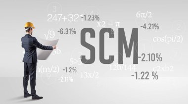SCM kısaltması ile sert şapkalı teknoloji mühendisi.
