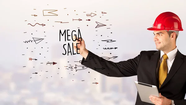 헬멧그리기 Mega Sale 밀수품 — 스톡 사진