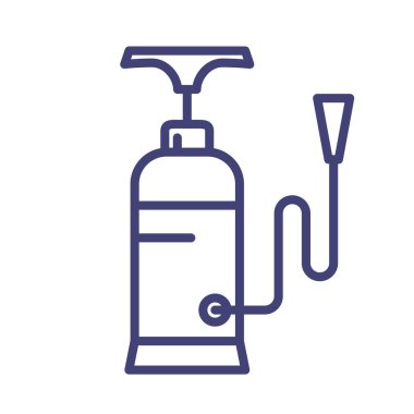 Dezenfekte servisi spreyi, böcek imhası, saplı zehirli balon, tedavi ekipmanları, vektör