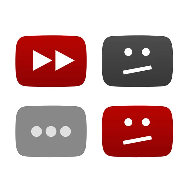 Video Deleted Icon Unavailable Deleted Video Sign Vector — Stock vektor