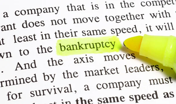 Bankrot — Stock fotografie