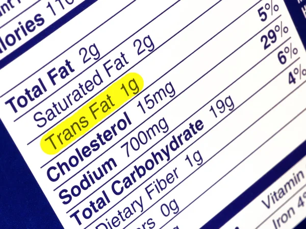 Trans Fat — Stock Photo, Image