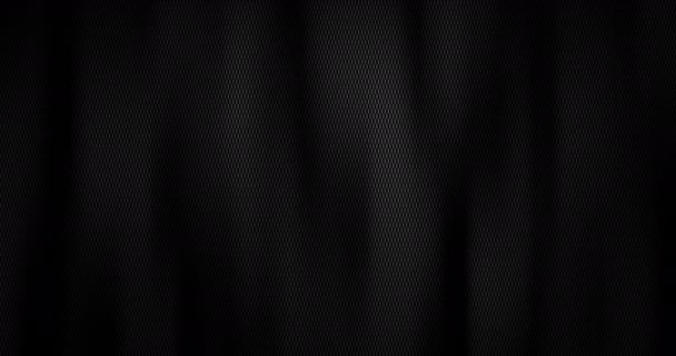 Черный Роскошный Матовый Анимированный Фон Карбоновой Узором Темно Элегантная Динамика — стоковое видео