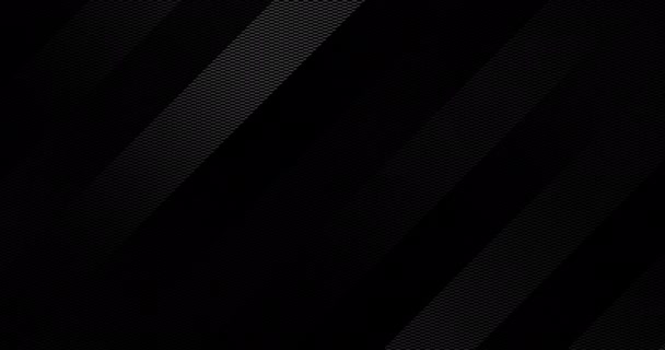 Abstrakcyjny Luksusowy Czarny Szary Gradientowe Tła Ukośnymi Paskami Geometryczna Animacja — Wideo stockowe