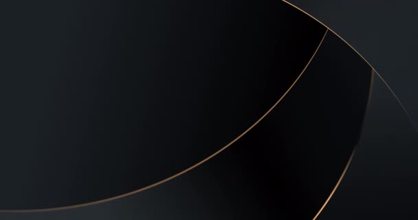 Абстрактный Черный Блеск Золотой Роскошный Анимационный Фон Современный Премиальный Восковой — стоковое видео
