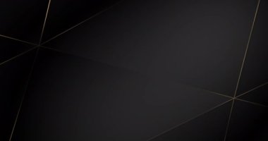 4k animasyon altın çizgiler. Soyut lüks çokgen çerçeve. Birinci sınıf tasarım. Geometrik üçgen, merkezde kopyalama uzayı ile sınırlıdır. Dikey çizgiler, erkek tarzı. Modern VIP modası Kara Cuma afişi