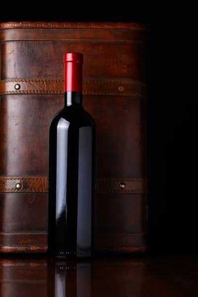 Bottle of red wine — Stock Photo, Image