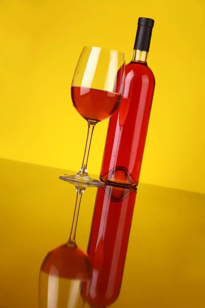 Verre de vin de rose — Photo