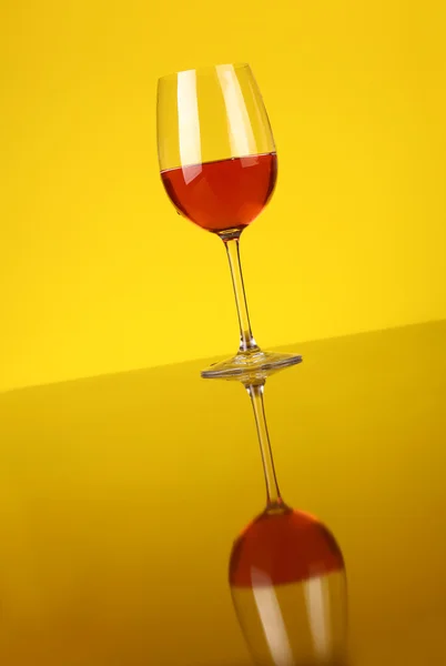 Glass of rose wine — Stock Photo, Image