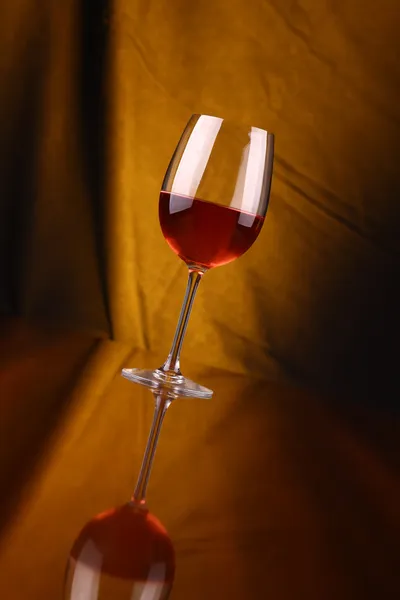 Ein Glas Rosenwein — Stockfoto