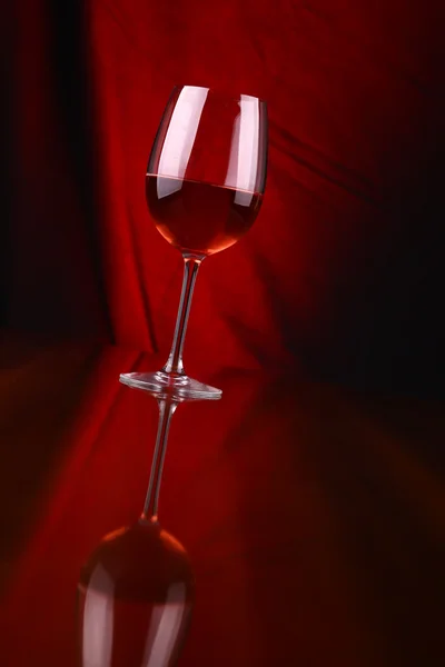 Glas Rotwein — Stockfoto