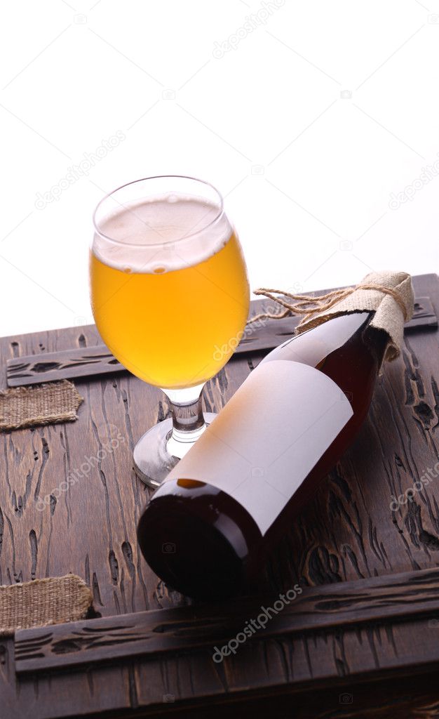 Bottle of craft beer