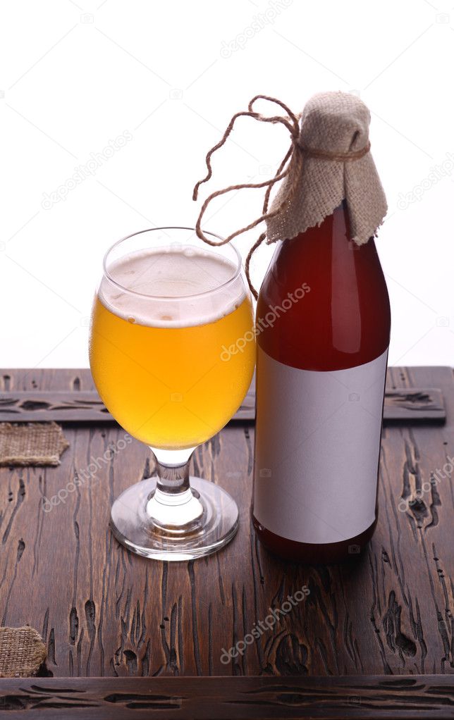 Bottle of craft beer