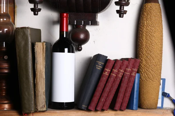 Red wine and books