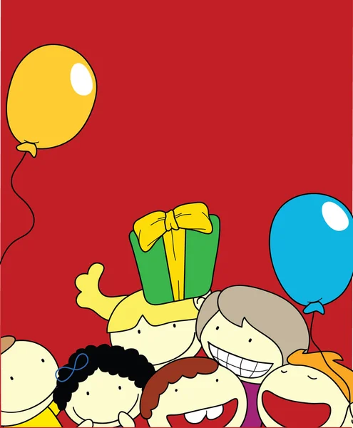 Fondo de fiesta niños — Vector de stock