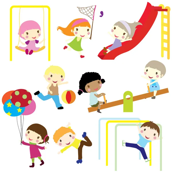 Children active — Stock Vector