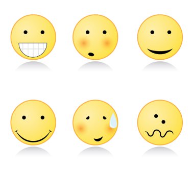 sevimli bir gülümseme simgeler