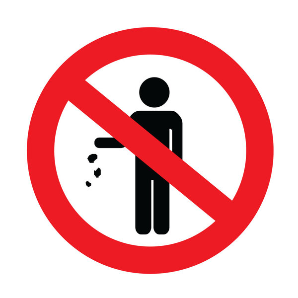 no littering sign