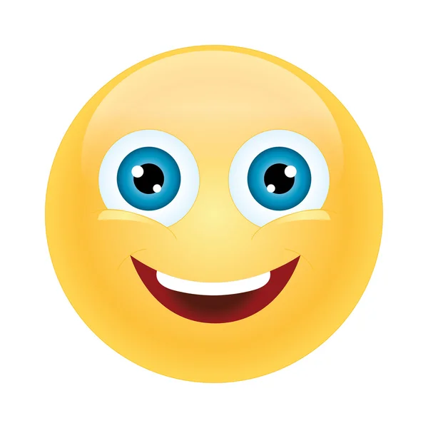 Emoticon happy — Stock Vector