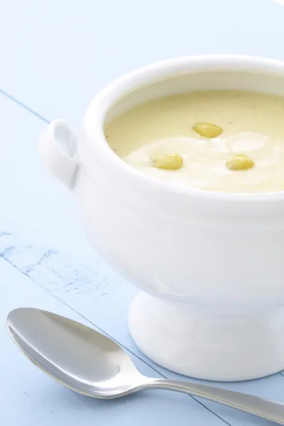 Delicious french corn chowder — Stock Image Delicious french corn chowder Stock Image