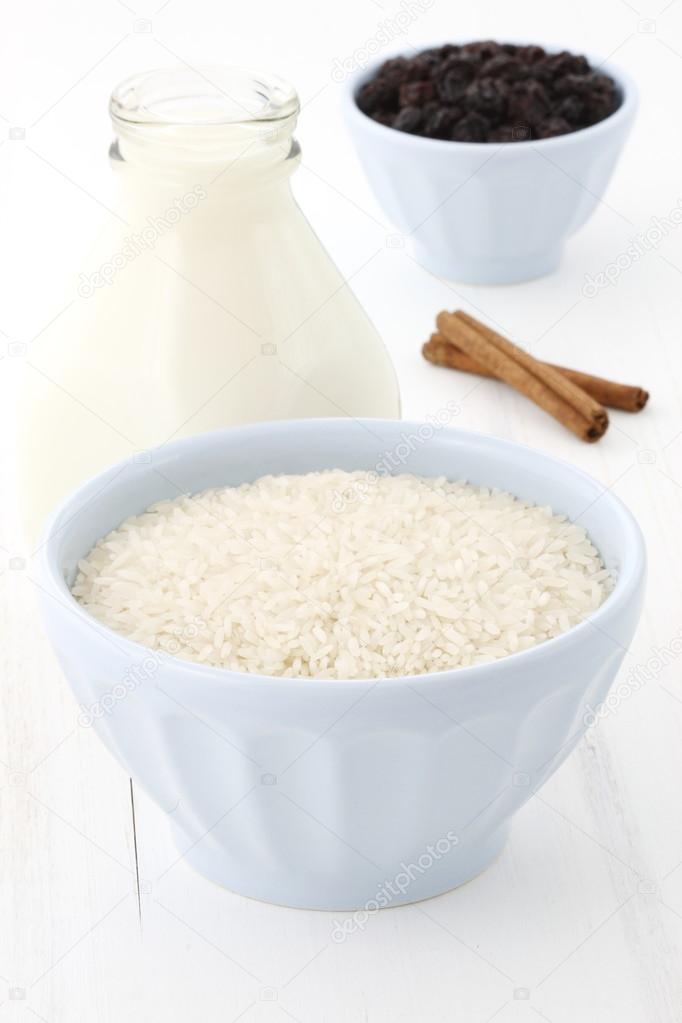 Rice pudding ingredients