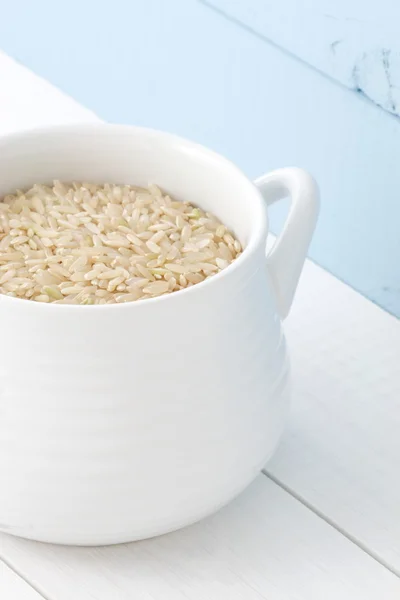 Výživné hnědá rýže — Stock fotografie
