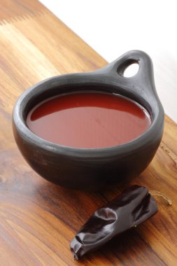 Kırmızı acı biber sosu