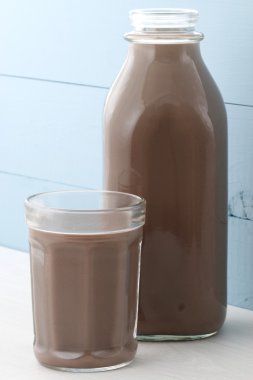 Çikolatalı süt şişesi