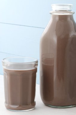 Çikolatalı süt şişesi