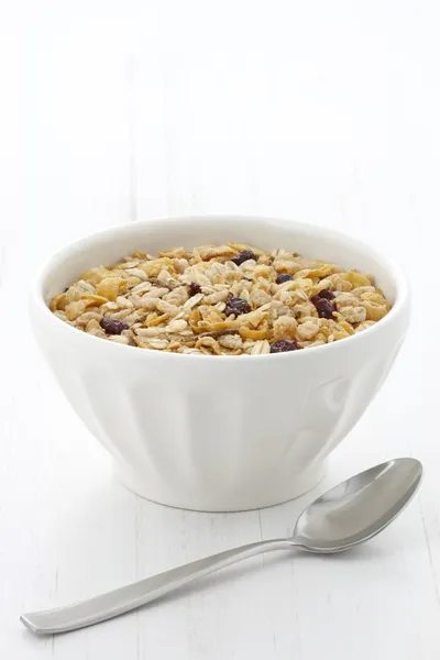 Delicious and healthy muesli cereal — Stock Photo, Image