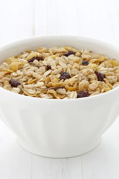 Delicious and healthy muesli cereal — Stock Photo, Image