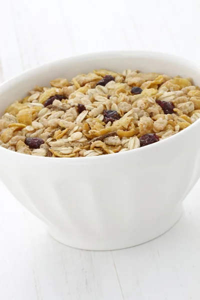 Deliziosi e sani cereali muesli — Foto Stock