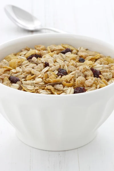 Delicious and healthy muesli cereal — Stock Photo, Image