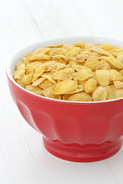 Delicious corn flakes breakfast — Stock Photo, Image