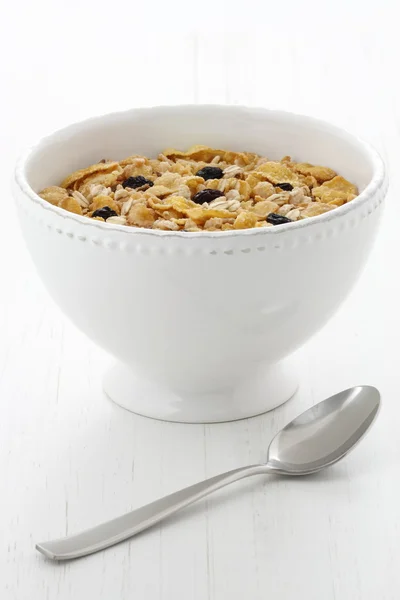 Delicious and healthy muesli cereal — Stock Photo, Image