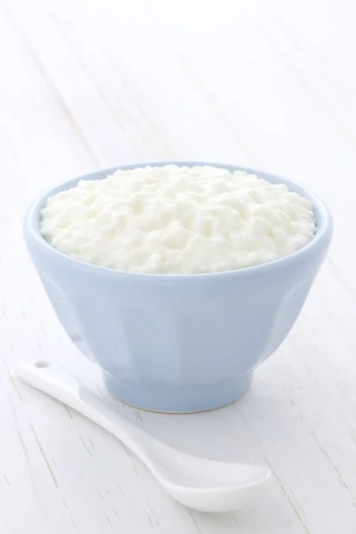 Delicious fresh and healthy cottage cheese — Stock Photo, Image