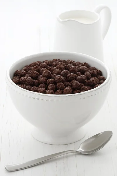 Deliciosos niños sanos cereales de chocolate — Foto de Stock