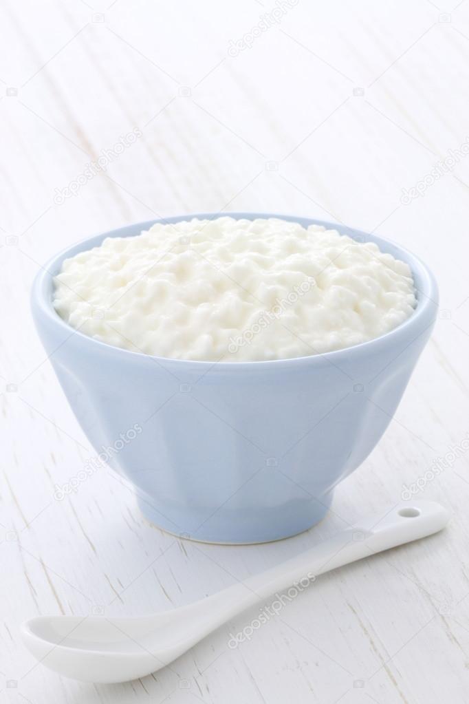 Delicious fresh and healthy cottage cheese