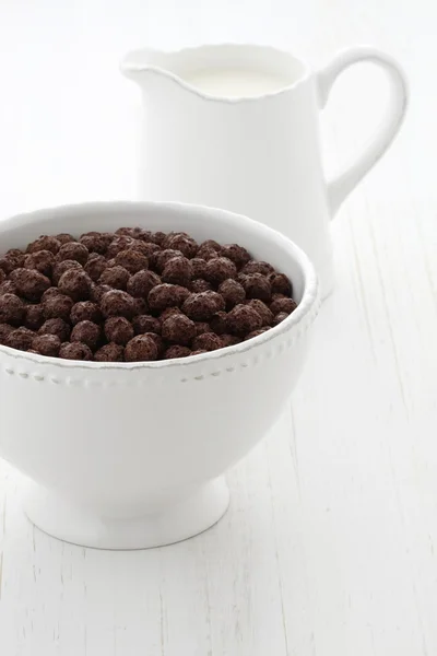 Deliciosos niños sanos cereales de chocolate — Foto de Stock