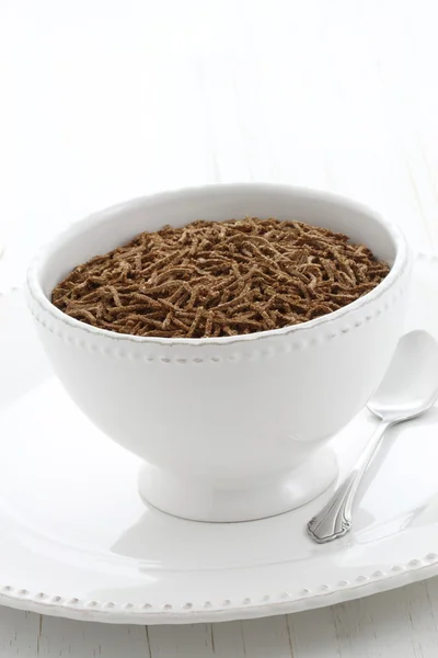 Wheat bran cereal breakfast — Stock Photo, Image