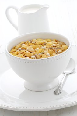 sağlıklı ve lezzetli taze Mısır gevreği