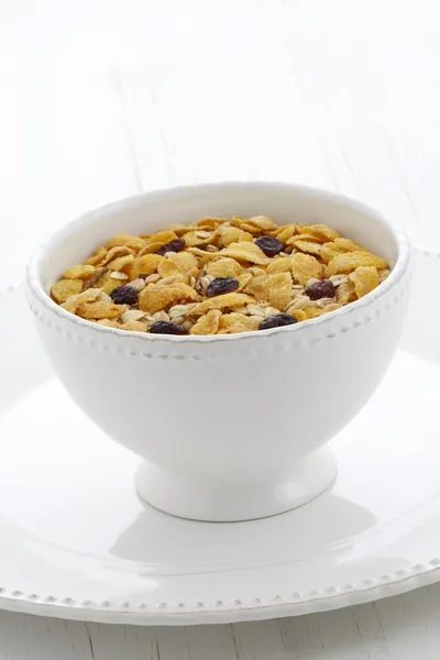 Delicious and healthy granola cereal — Stock Photo, Image