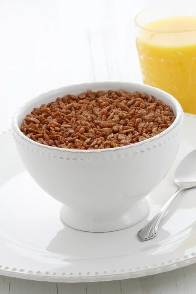 Delicious crisped rice chocolate cereal — Stock Photo, Image