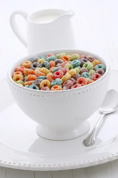 Delicious kids cereal loops — Stock Photo, Image