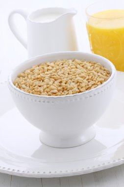 lezzetli ve sağlıklı crisped pirinç tahıl