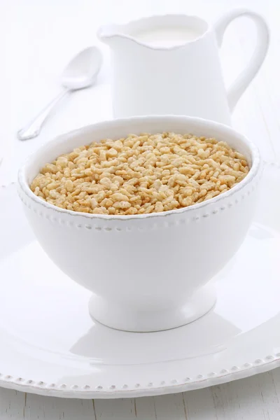 Lahodné a zdravé crisped rýži obilovin — Stock fotografie