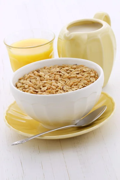 Läckra och hälsosamma granola spannmål — Stockfoto