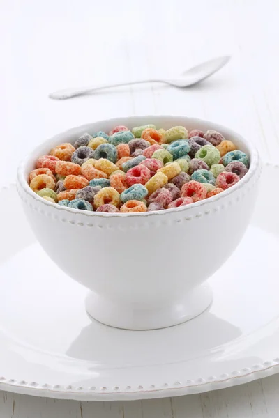 Delicious kids cereal loops — Stock Photo, Image